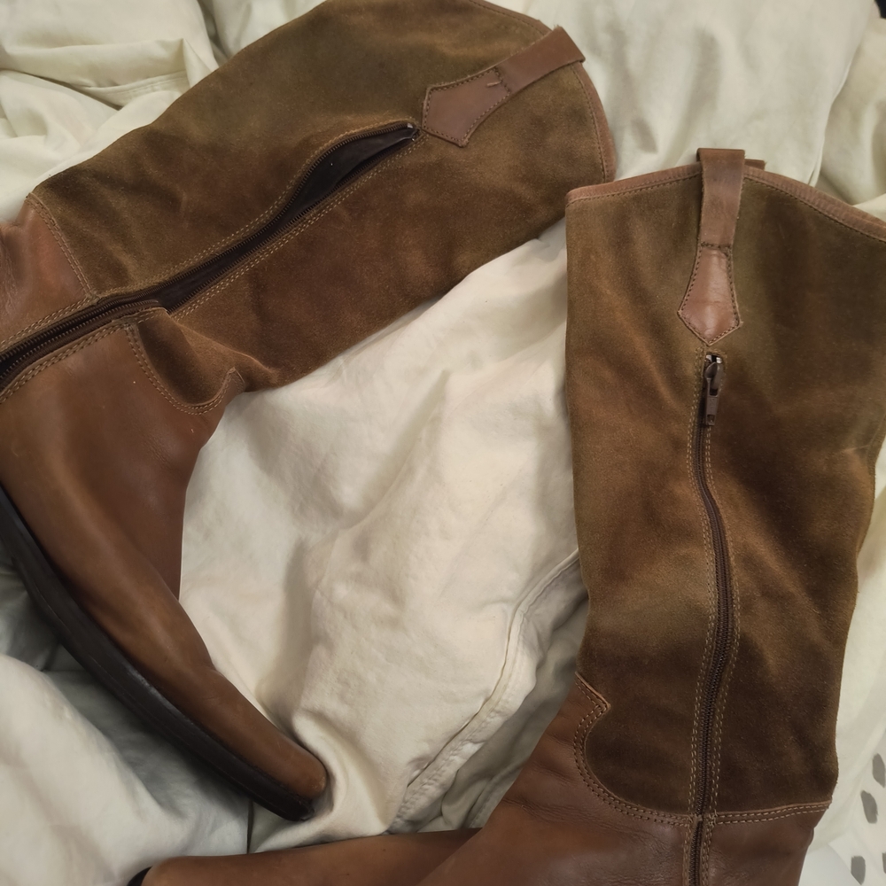 High Quality Italian Suede and Leather Boots